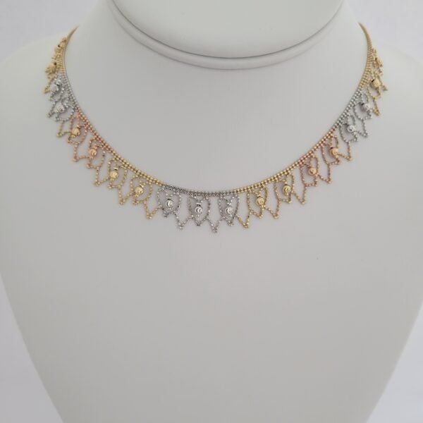 Tri-tone "Tres Colores De Amor" Necklace "Model A2"