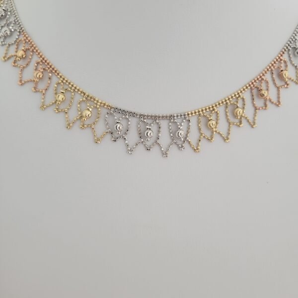 Tri-tone "Tres Colores De Amor" Necklace "Model A2"