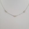 "White Gold Beads" Women's Necklace